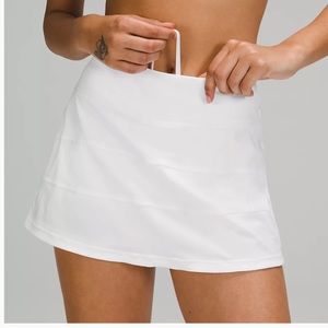 Lululemon Pace Rival Mid-rise white skirt